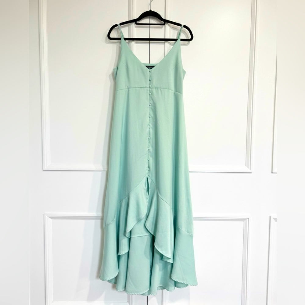 Nastygal Mint high low strap Dress